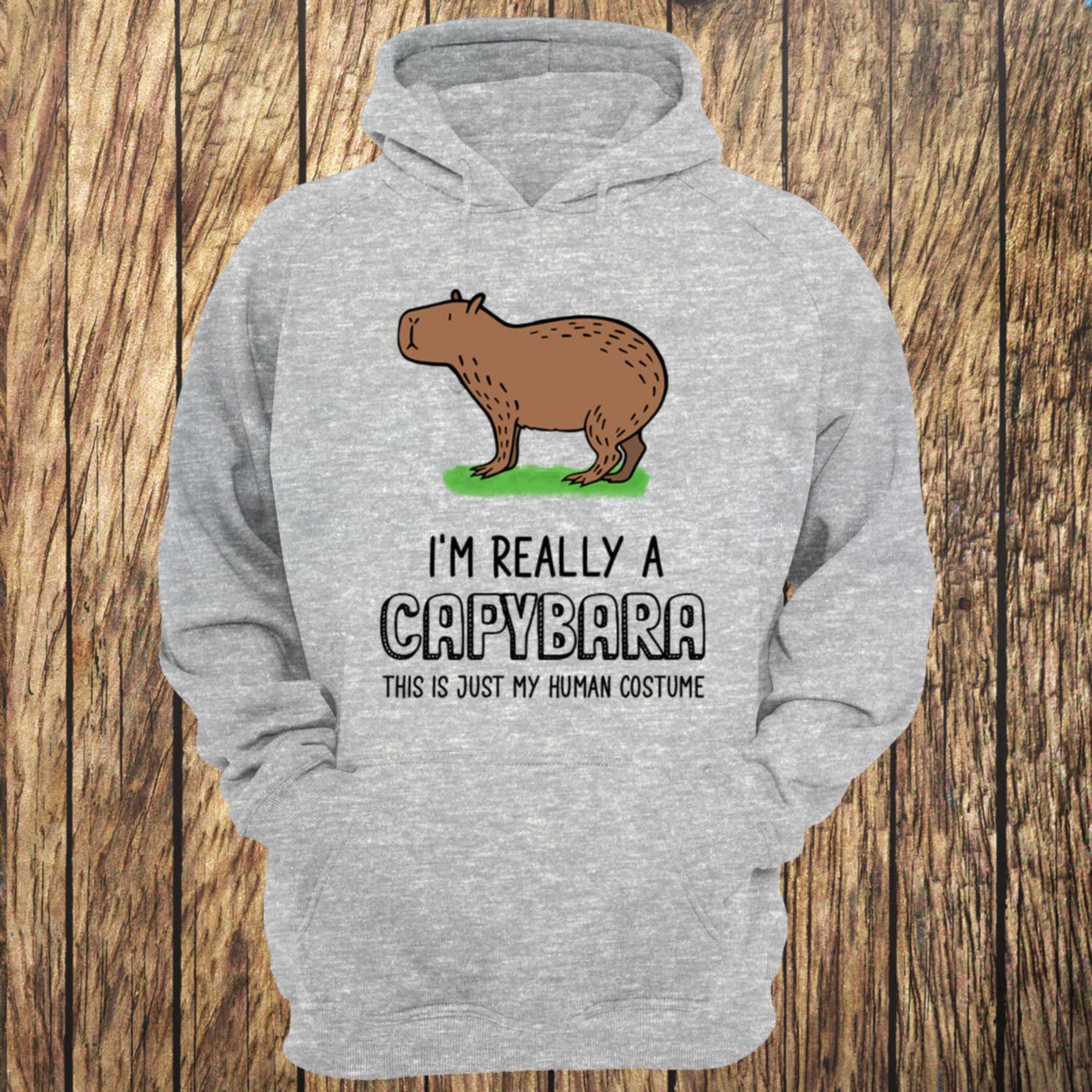 I'm really a Capybara Coloured Unisex Hoodie