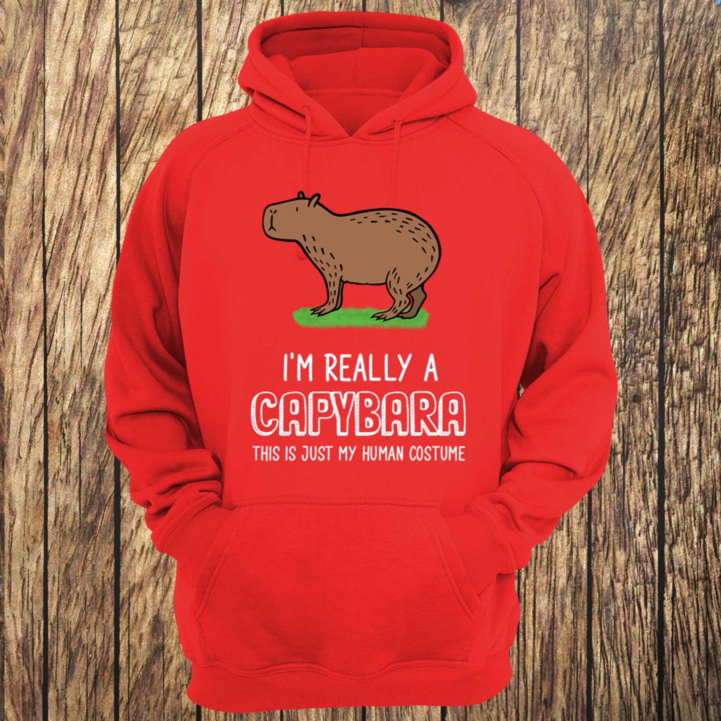 I'm really a Capybara Coloured Unisex Hoodie