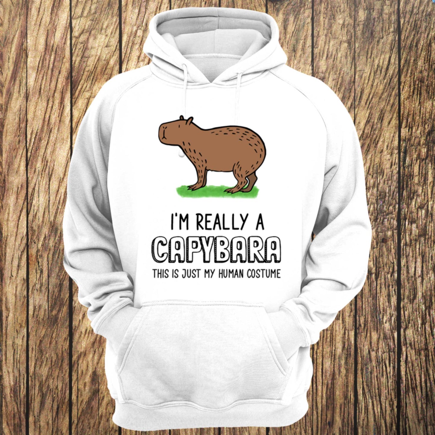 I'm really a Capybara Coloured Unisex Hoodie