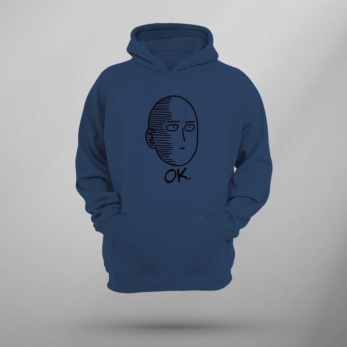 Saitama OK Hoodie One Punch Anime Hoodie OPM - FLUX DESIGNS