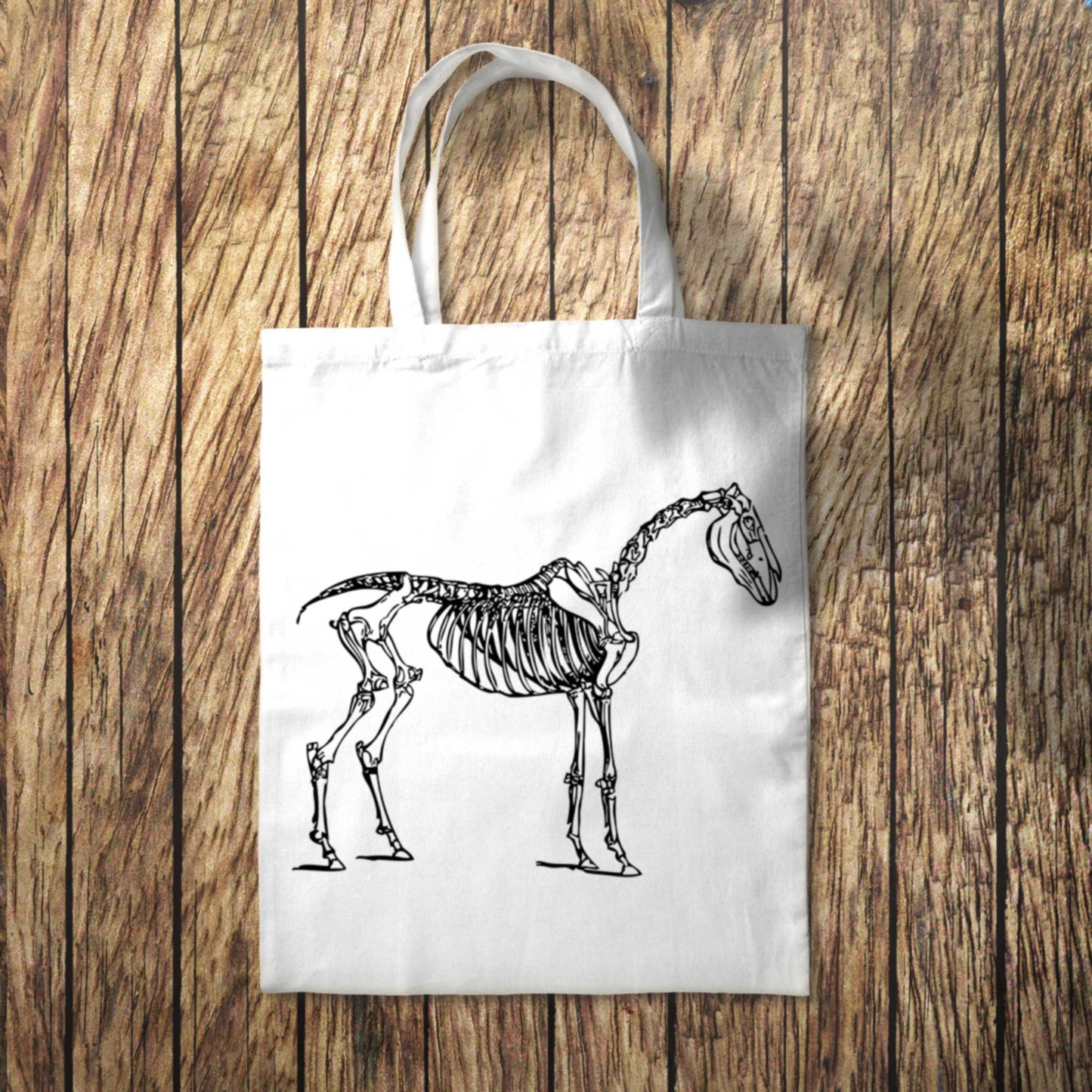 Skeleton Horse Tote Bag 10L Bag