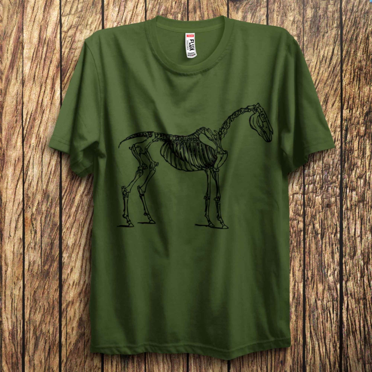 Skeleton Horse T Shirt