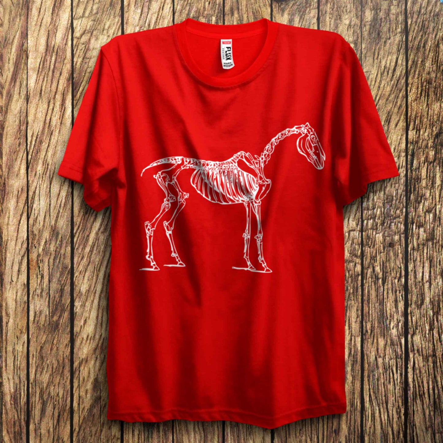 Skeleton Horse T Shirt