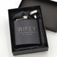 Personalised Wifey Hubby Established Hip Flask 6oz