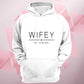 Personalised Hubby Wifey Hoodie Est