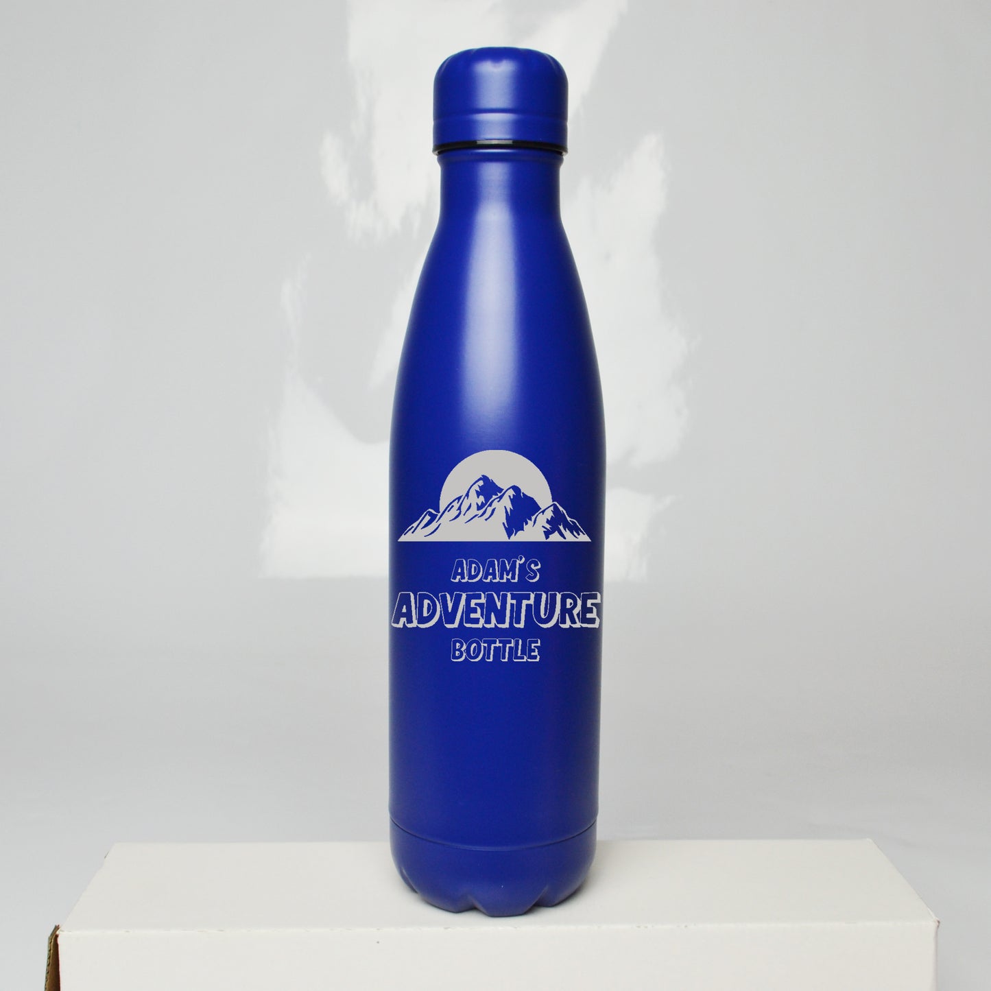 Personalised Camping Adventure Thermos Water Bottle 500ml - FLUX DESIGNS