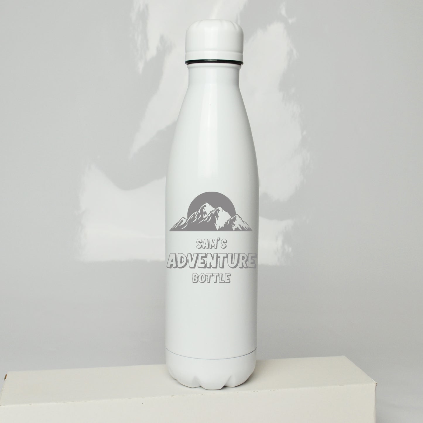 Personalised Camping Adventure Thermos Water Bottle 500ml - FLUX DESIGNS