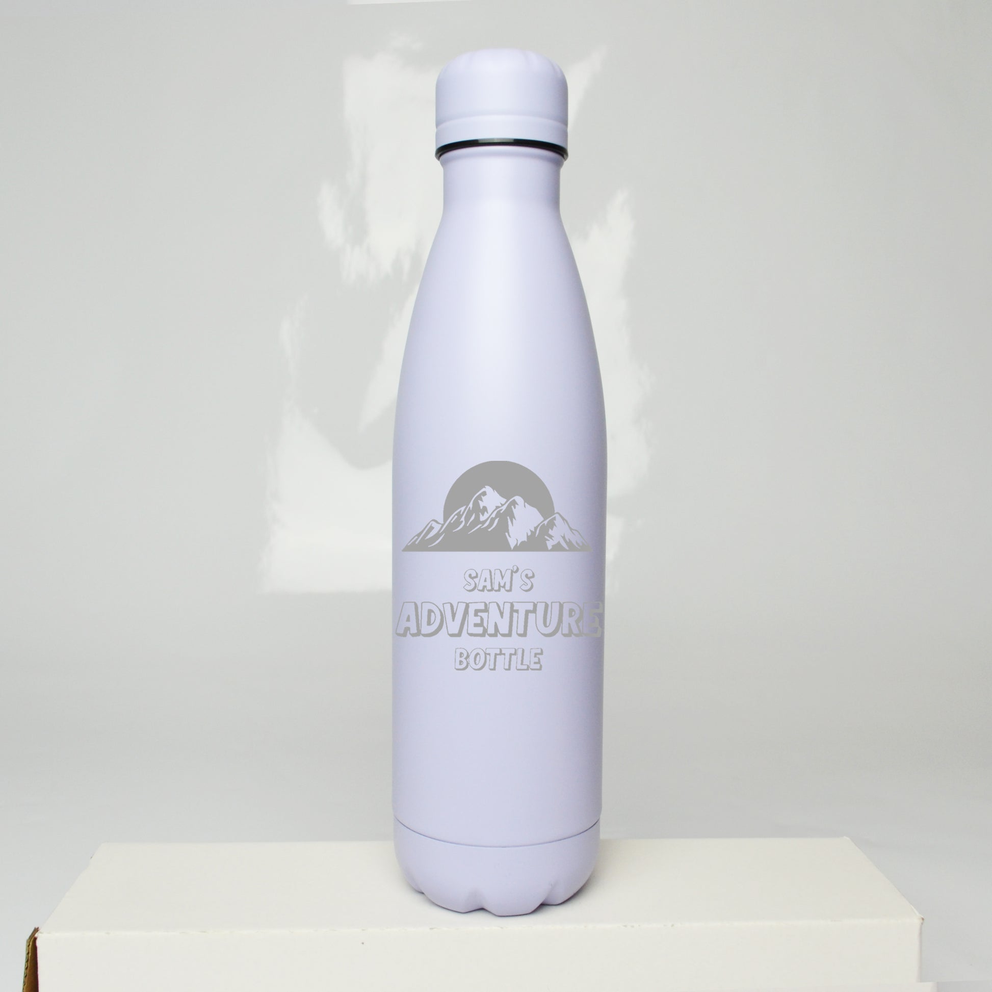 Personalised Camping Adventure Thermos Water Bottle 500ml - FLUX DESIGNS