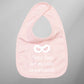 Baby Bib 'These Fools Put My Cape On Backwards' Funny Bib - FLUX DESIGNS
