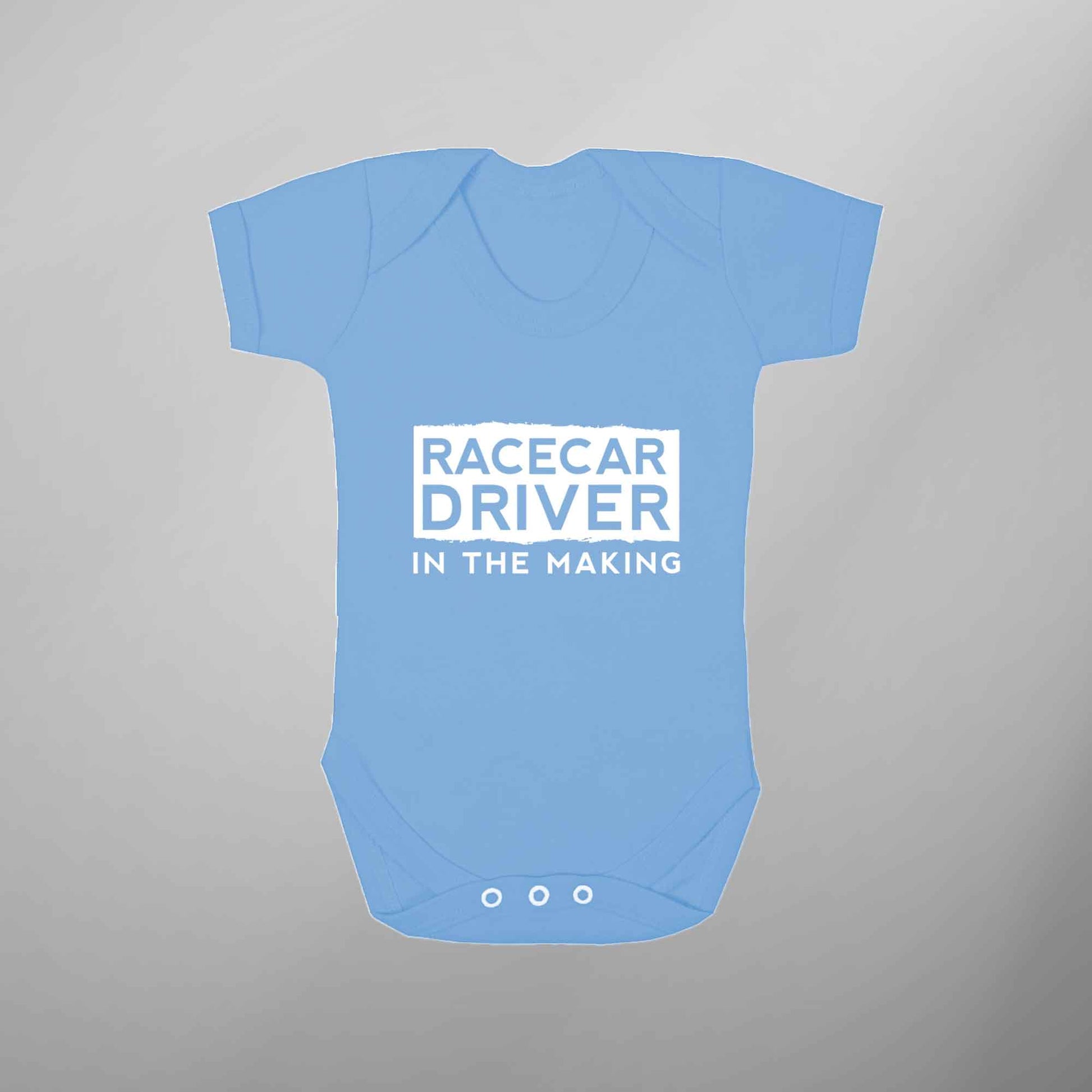 Baby Vest Race Car Driver In The Making Short Sleeve Onesie - FLUX DESIGNS